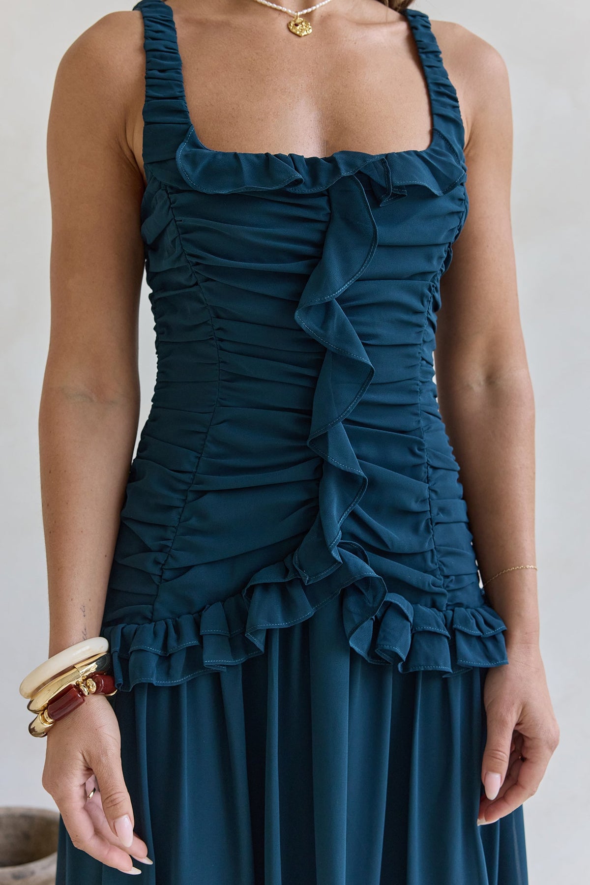 Shoreline Luxe Maxi Dress Green