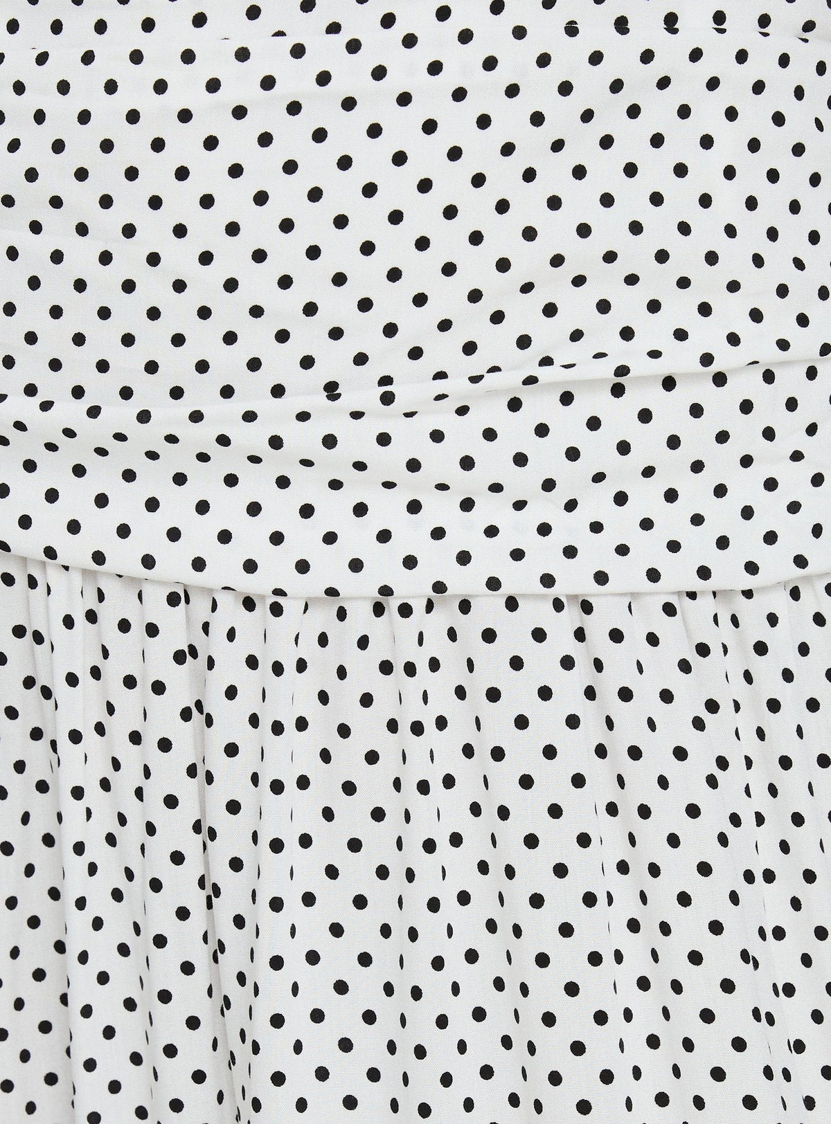 Millen Gathered Waist Halter Maxi Dress White Polka Dot