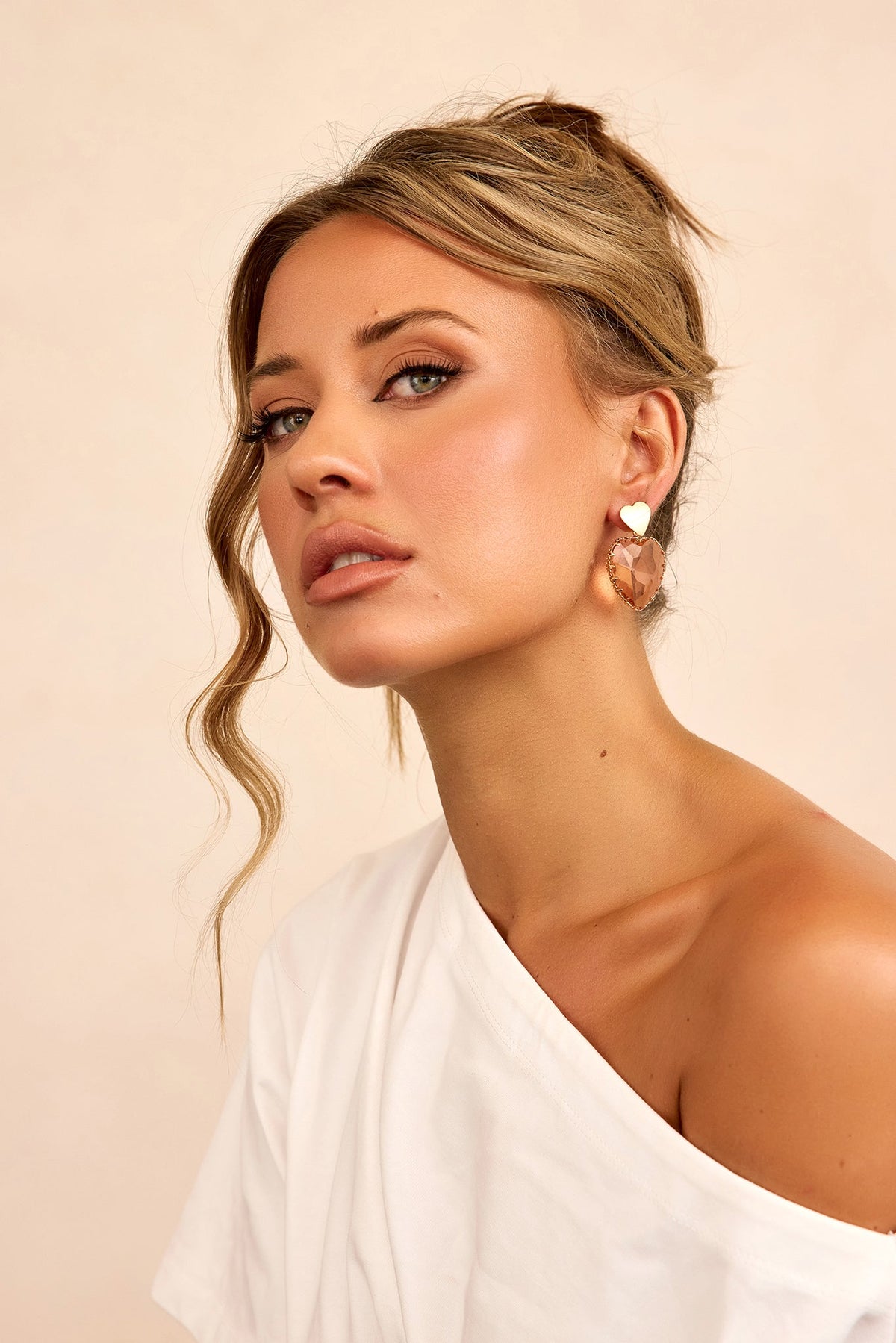 Disco Sole Earrings - Rose Gold