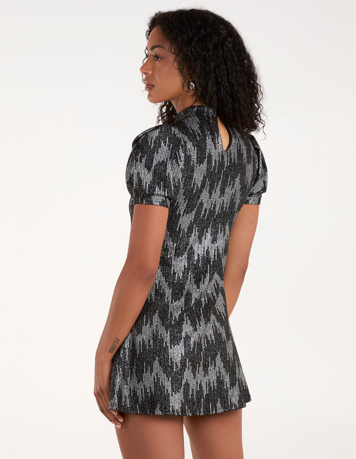 Puff Sleeve Swing Dress