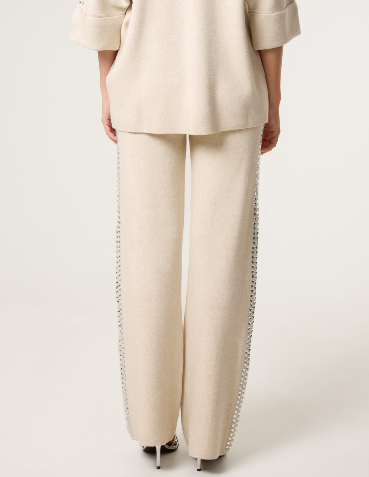 Square Rhinestone Trousers