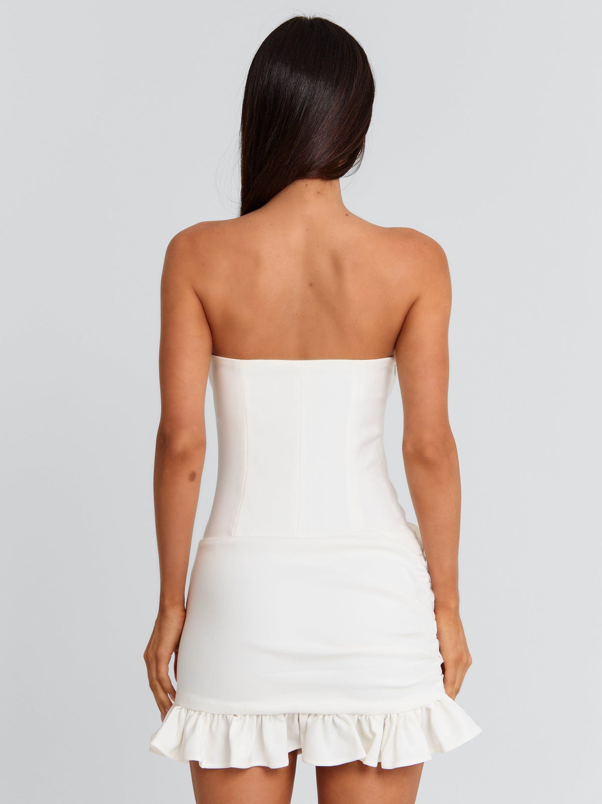 FINLAY MINI DRESS WHITE