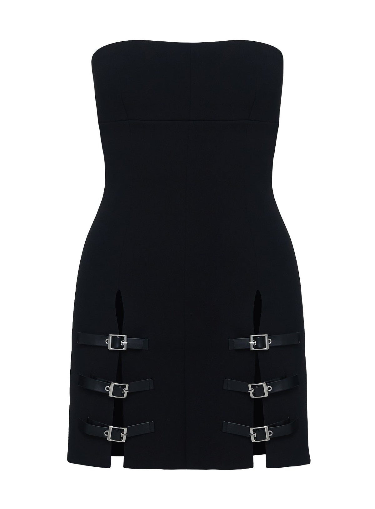 Pleasance Strapless Mini Dress Black