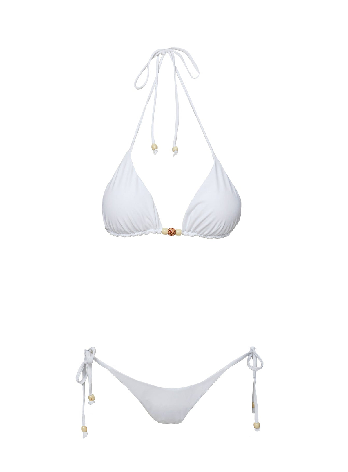 Dizon Tie Side Bikini Bottoms White