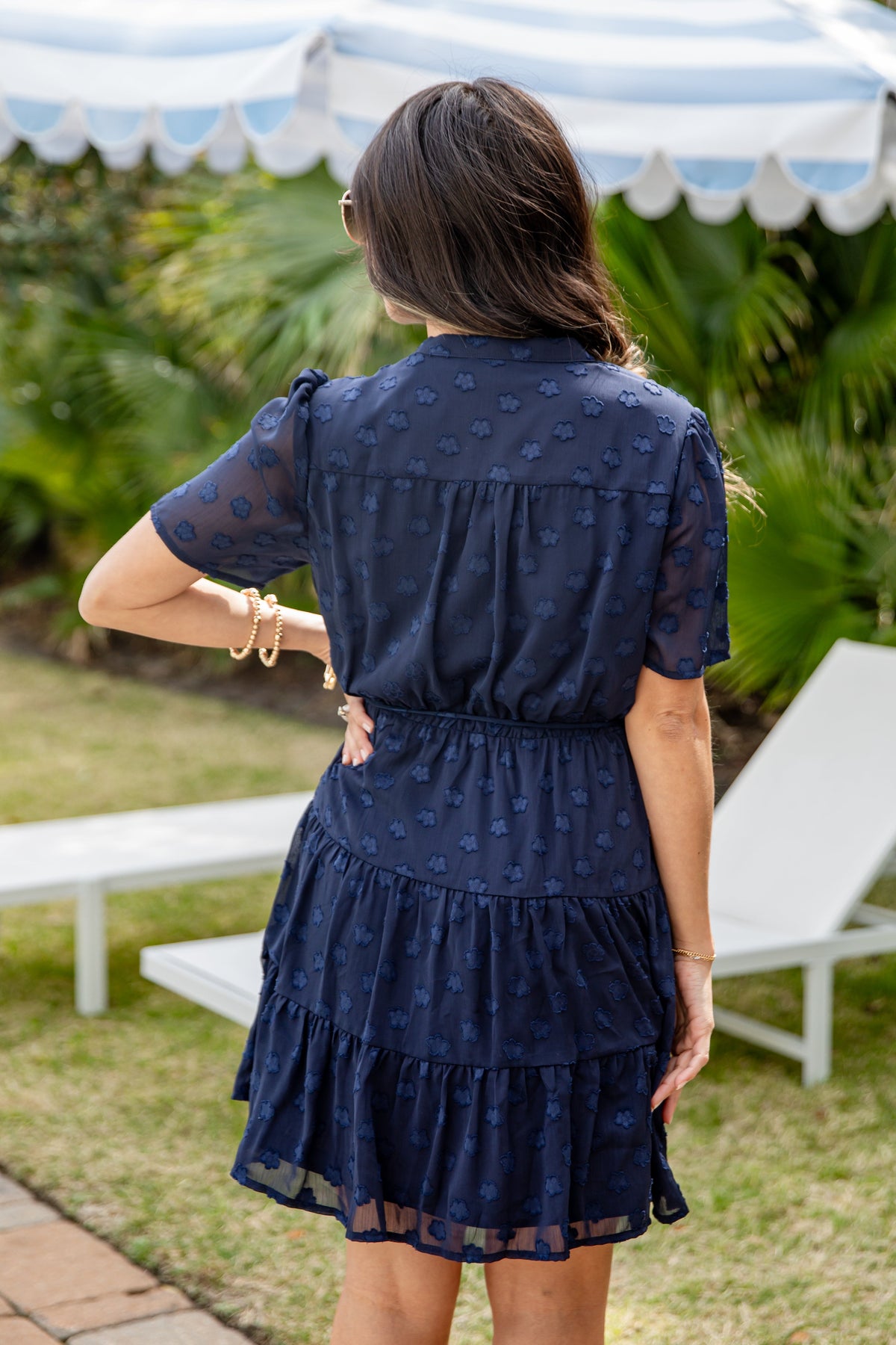 FINAL SALE - Always Works Navy Button Front Mini Dress