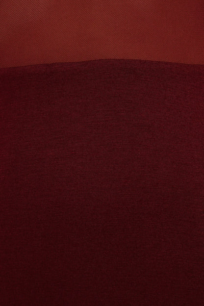 Farrow Long Sleeve Midi Dress - Wine