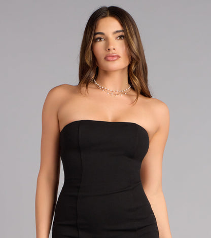 Flirty Look Ruffle Mini Tube Dress