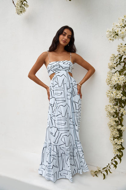 Times Have Changed Maxi Dress White