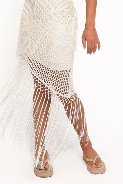 Adella Midi Dress - Natural