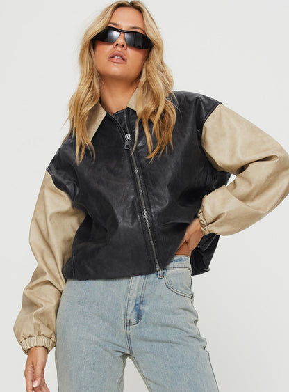 Nirvana Bomber Jacket Camel