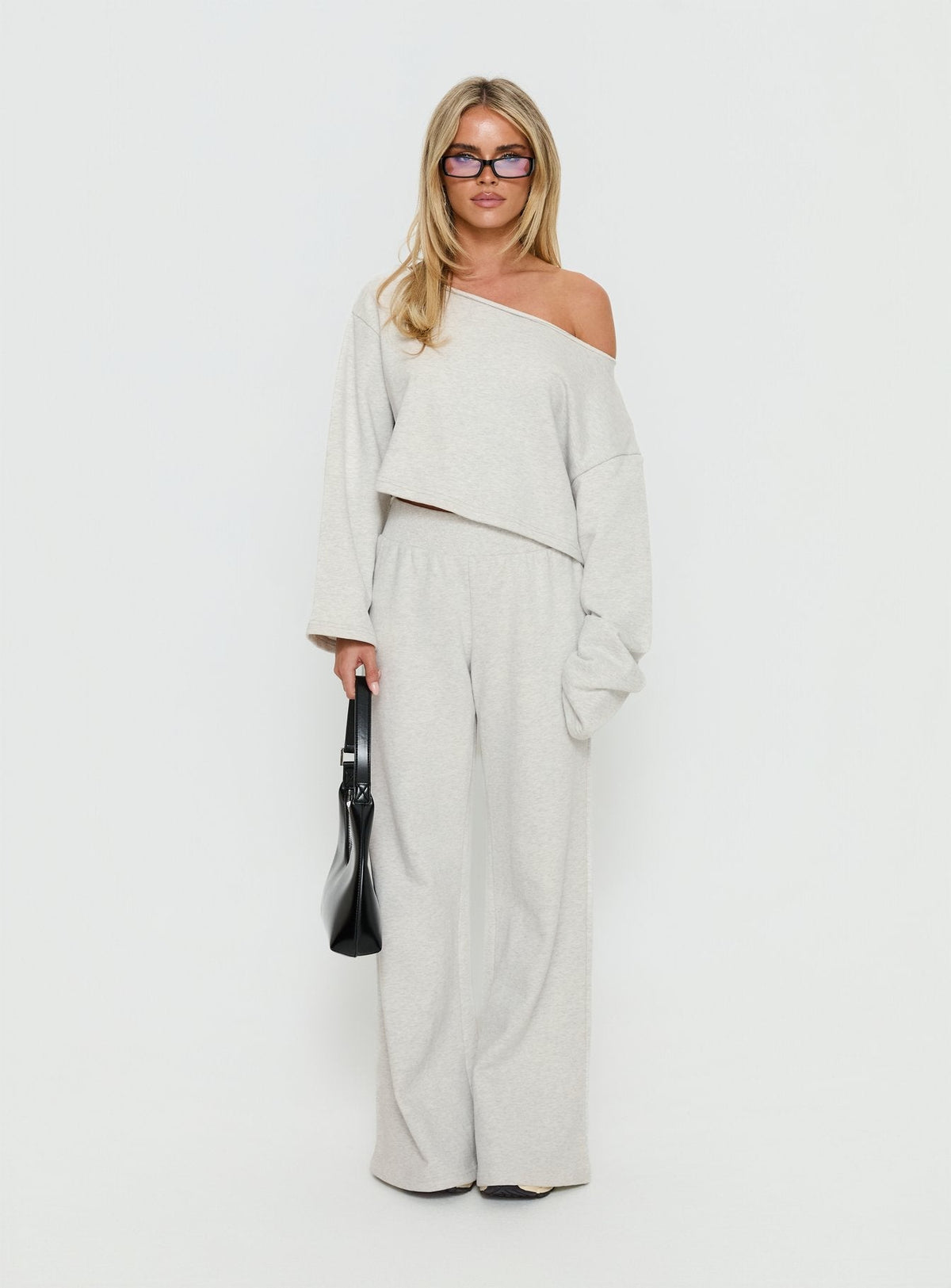 Peaks Flared Joggers Snow Marle