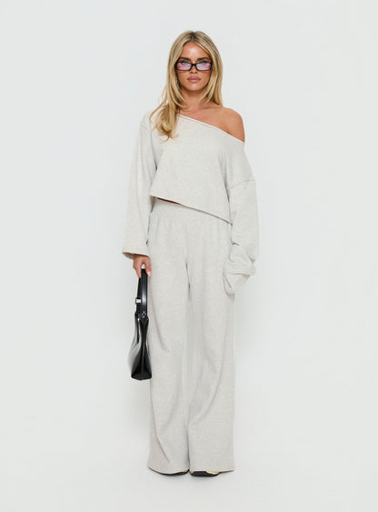 Peaks Flared Joggers Snow Marle