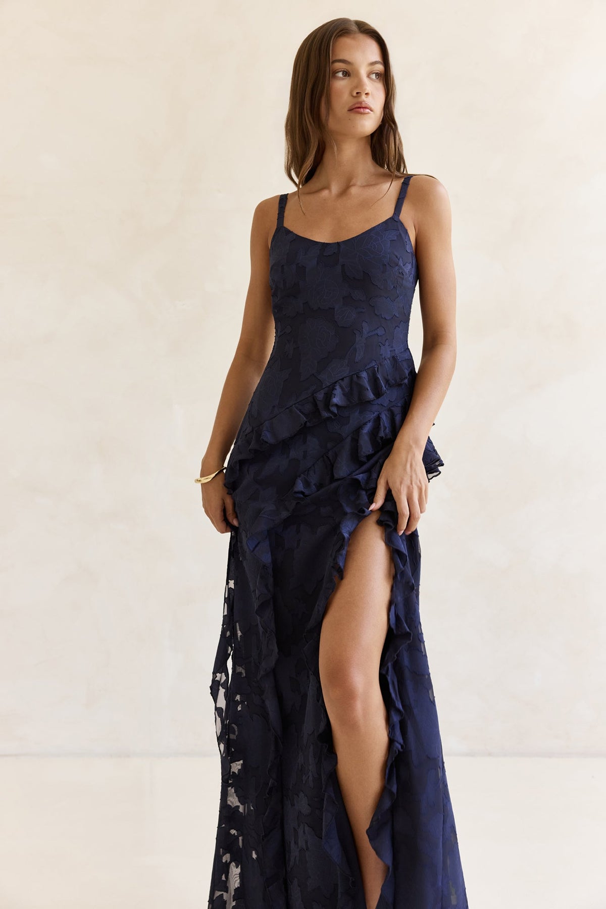 Urban Elegance Maxi Dress Navy