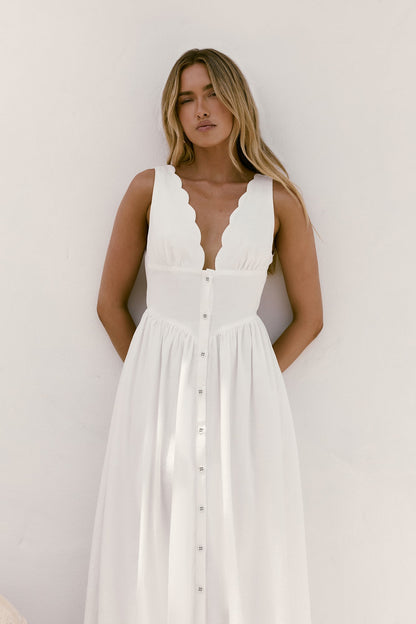 Chasing Daylight Maxi Dress White