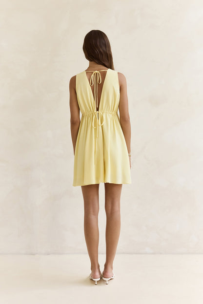 Spritz Of The Sun Mini Dress Yellow