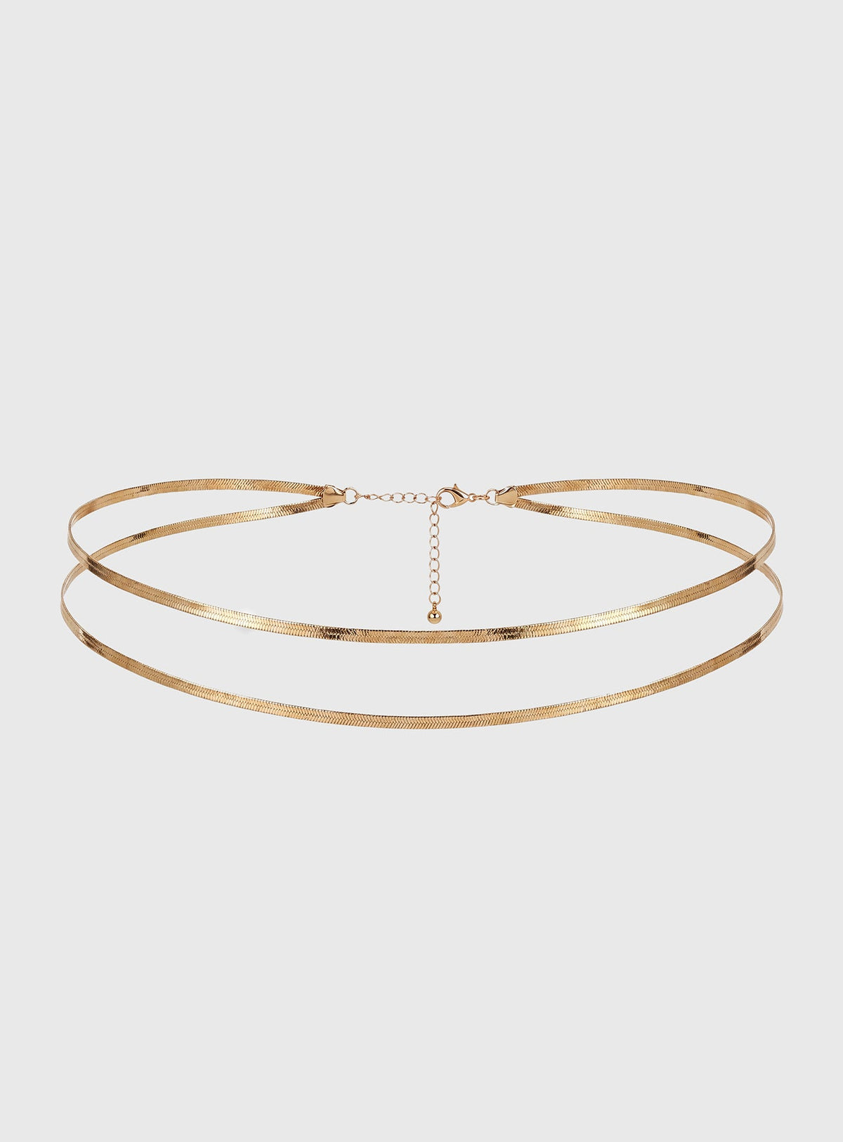 Clariel Layered Snake Chain Belt Gold