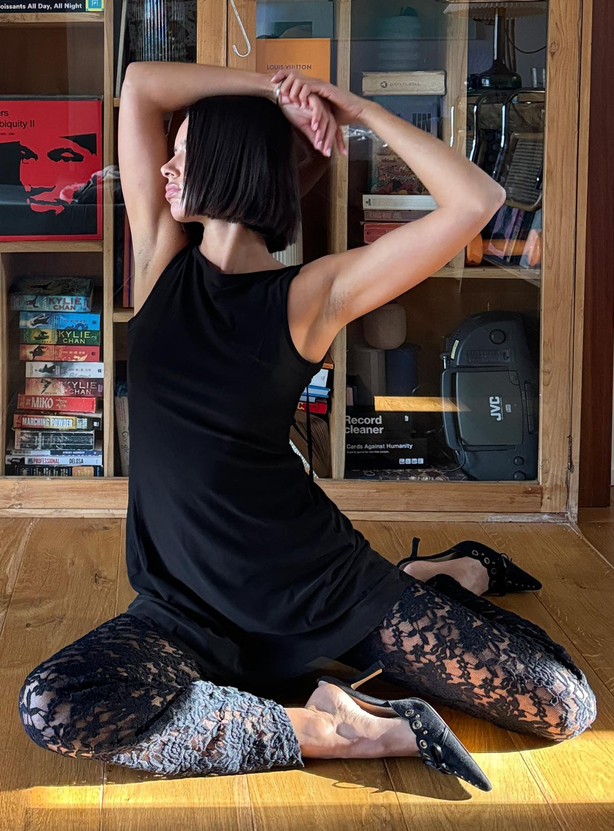 Peru Lace Trousers Black