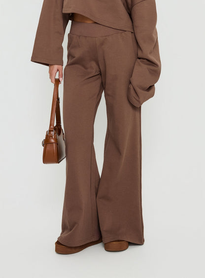 Peaks Flared Joggers Cocoa
