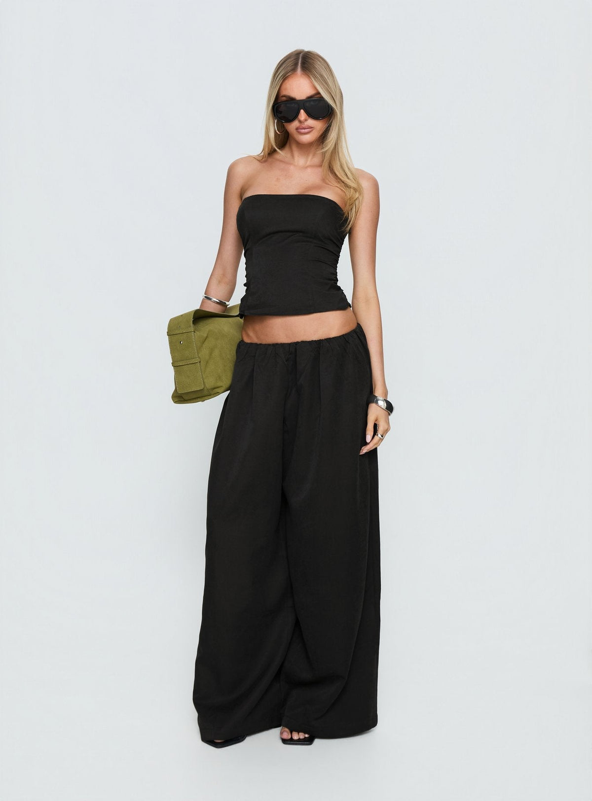 Odara Wide Leg Trousers Black