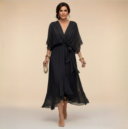 Montse | V-Neck Georgette Dress