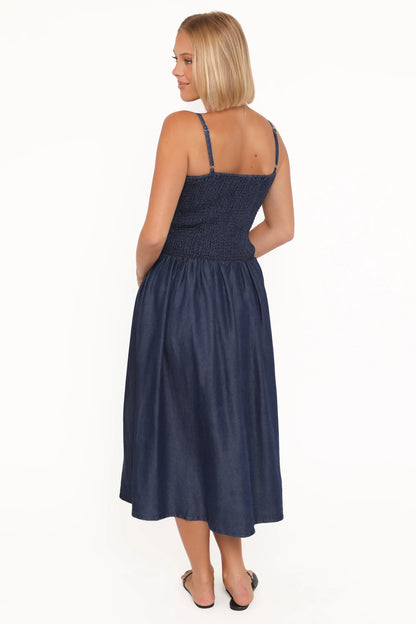 Arnika Midi Dress - Blue
