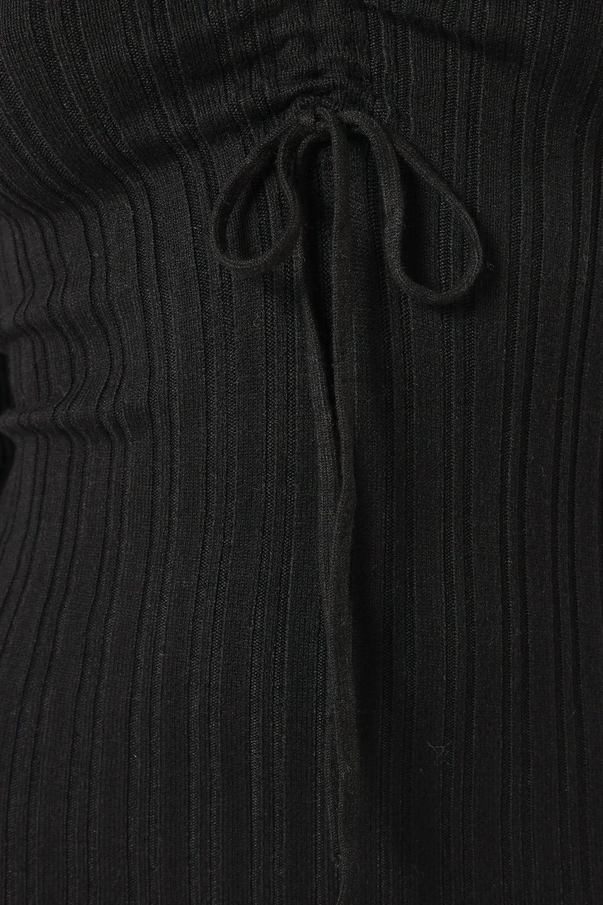 Irene Long Sleeve Midi Dress - Black