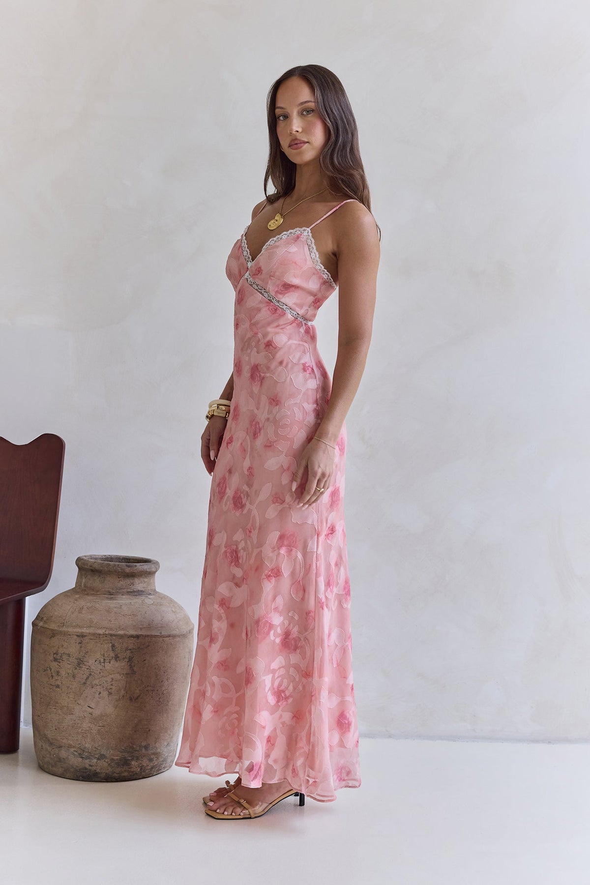 Harmonious Days Maxi Dress Pink