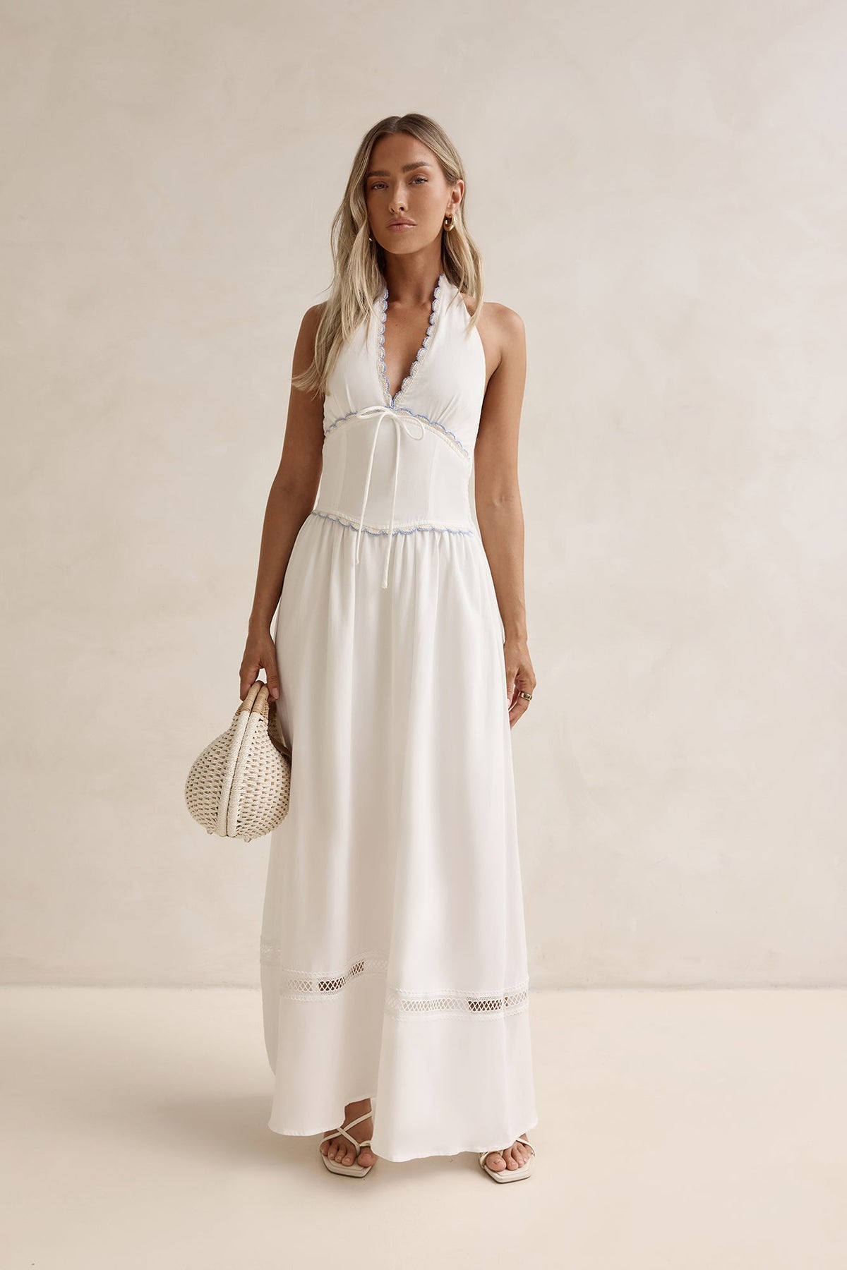 Days Of Dreaming Halter Maxi Dress White