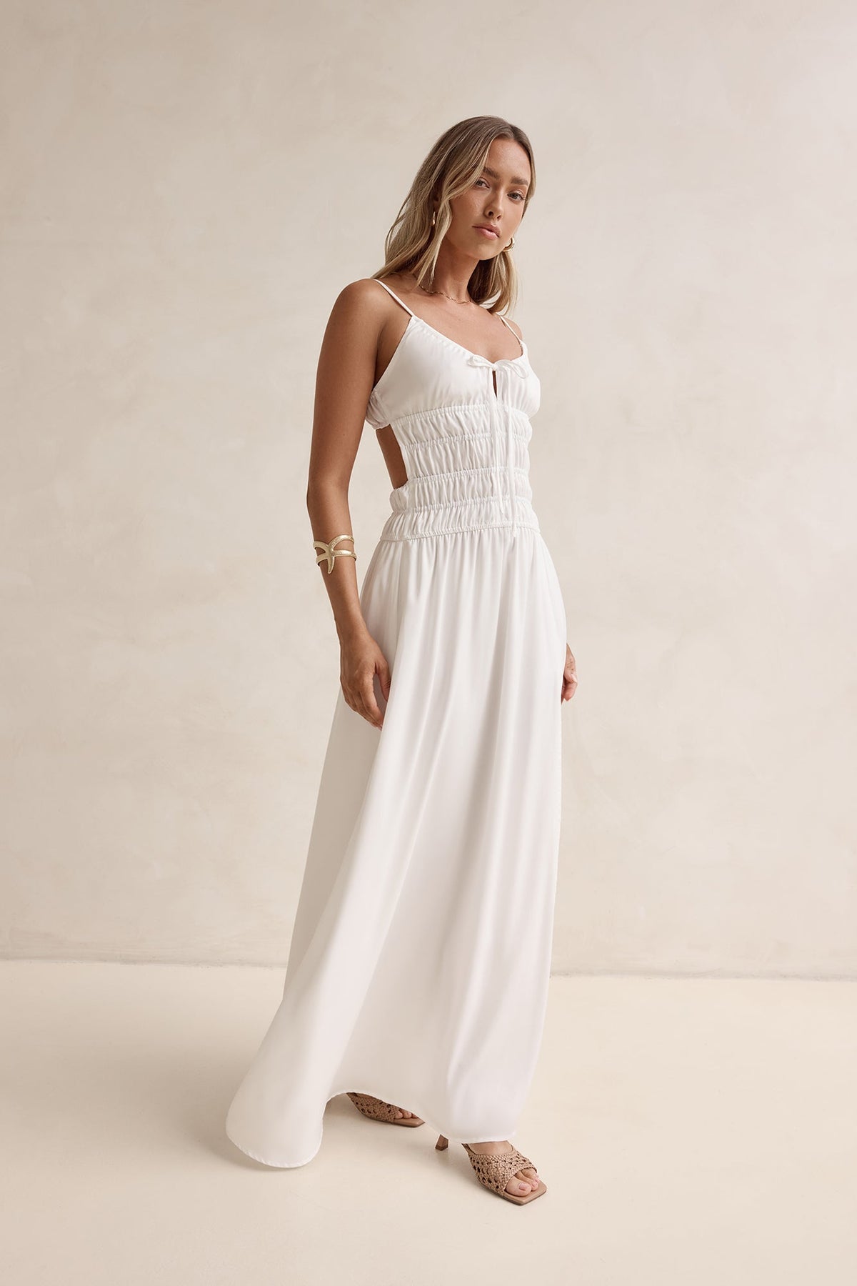 Sunbeam Days Maxi Dress White