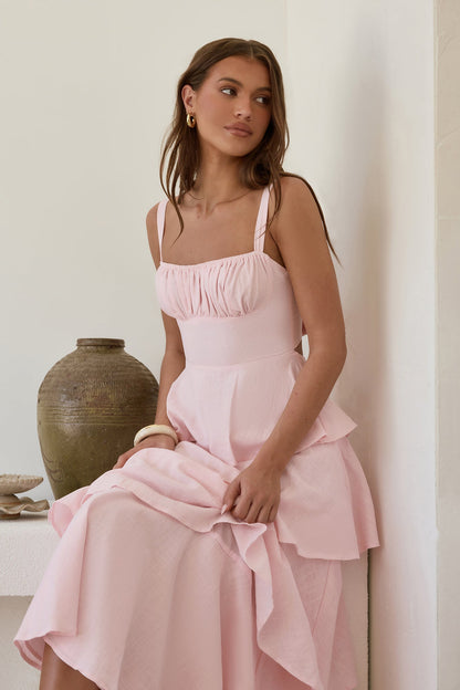 In Your Orbit Maxi Dress Pink