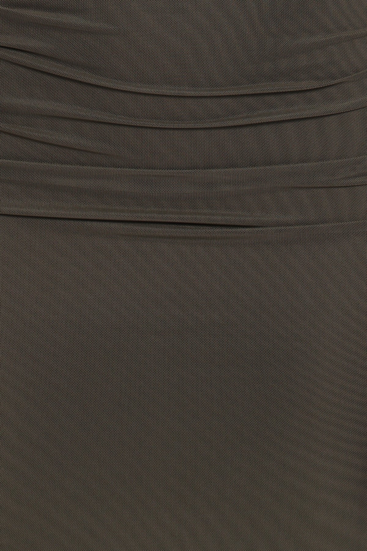 Abbie Off Shoulder Maxi Dress - Olive