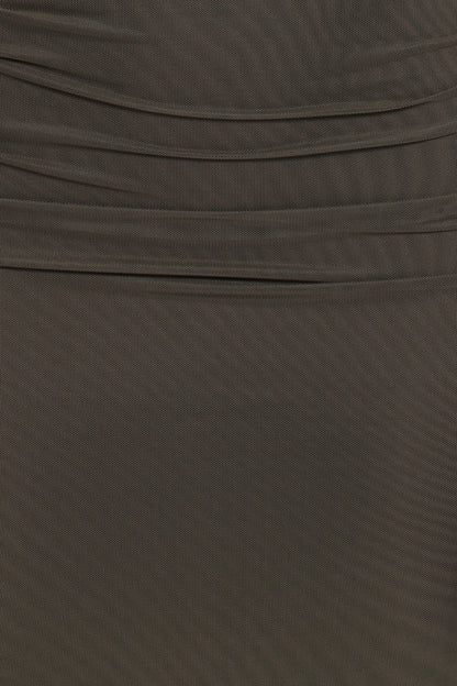 Abbie Off Shoulder Maxi Dress - Olive