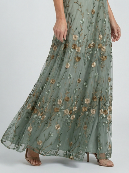 Selora | Maxi Flow Dress with Halter Neck