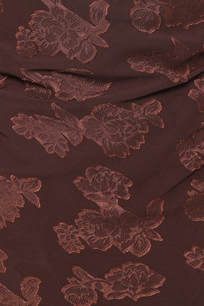 Remy Halterneck Maxi Dress - Brown