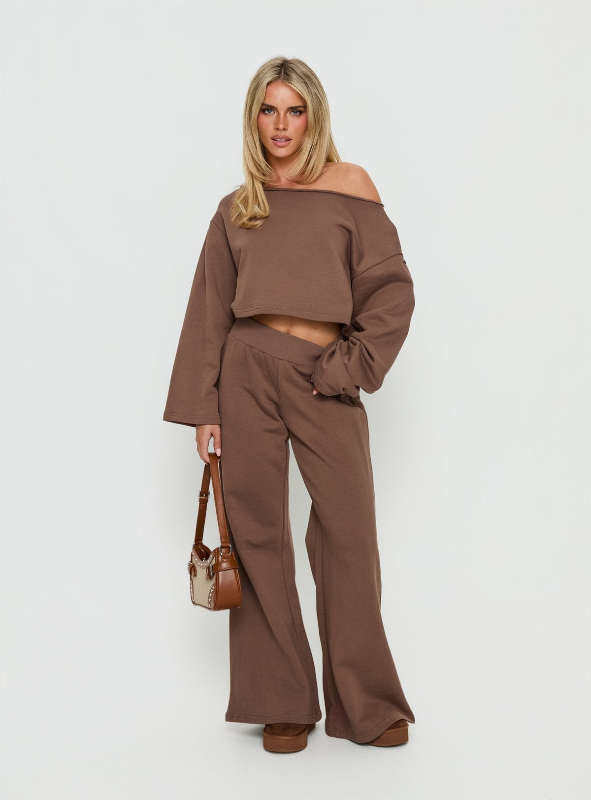 Peaks Flared Joggers Cocoa