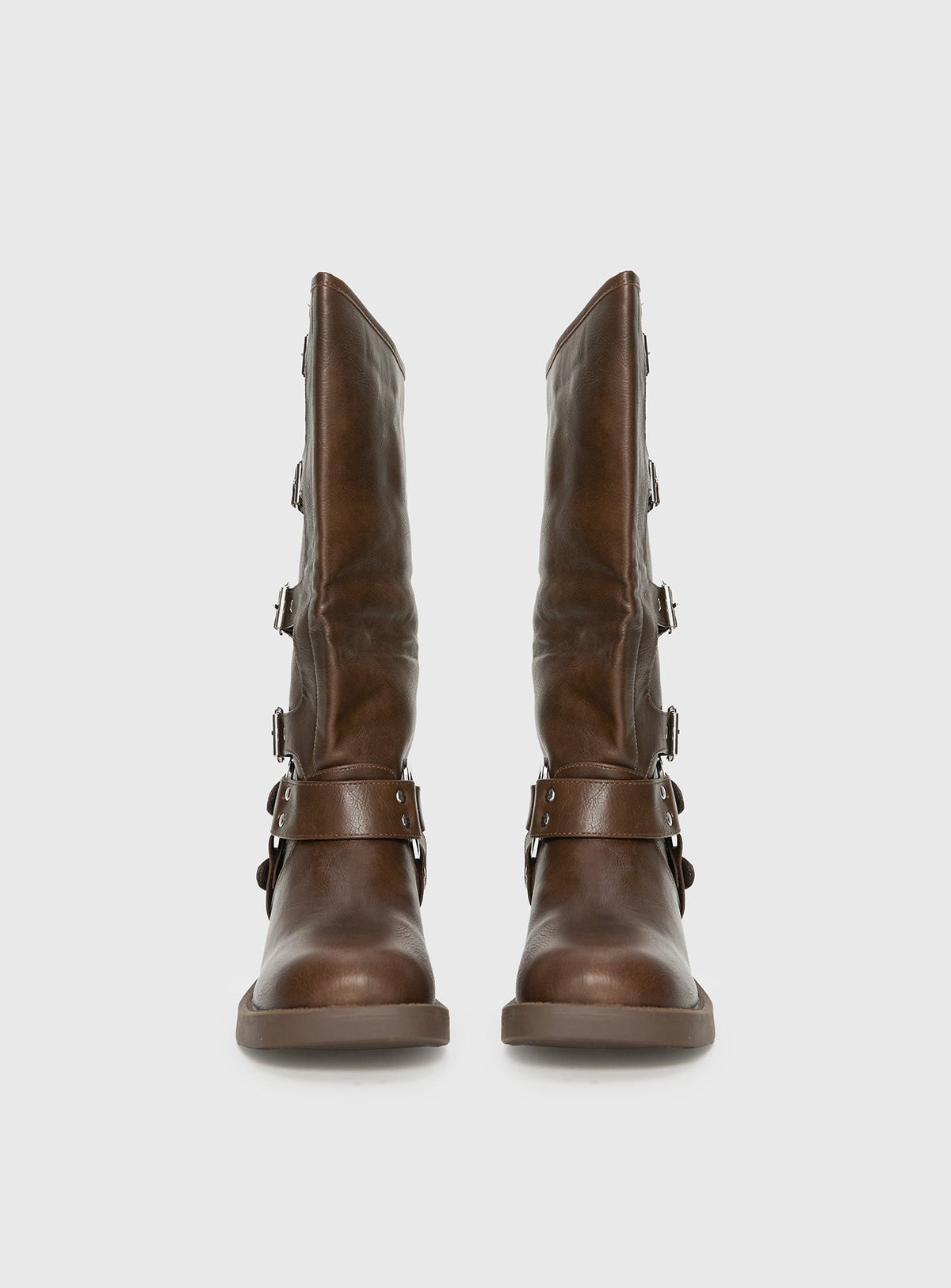 Buckle Down Boots Brown