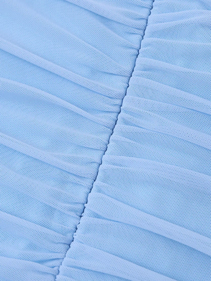 Off-Shoulder Ruched Mermaid Maxi Dress