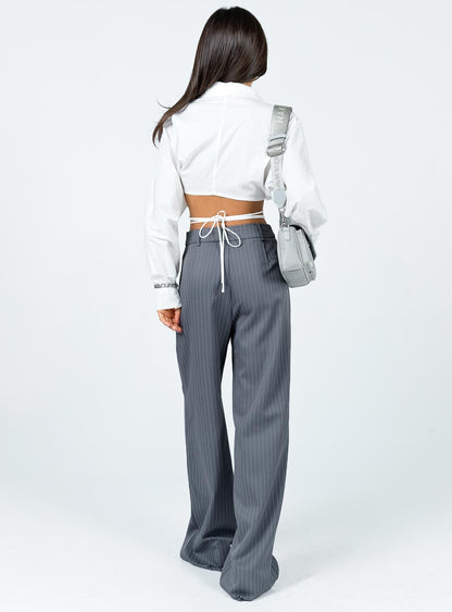 Archer Trousers Pinstripe Grey