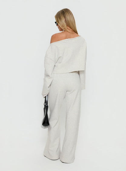 Peaks Flared Joggers Snow Marle