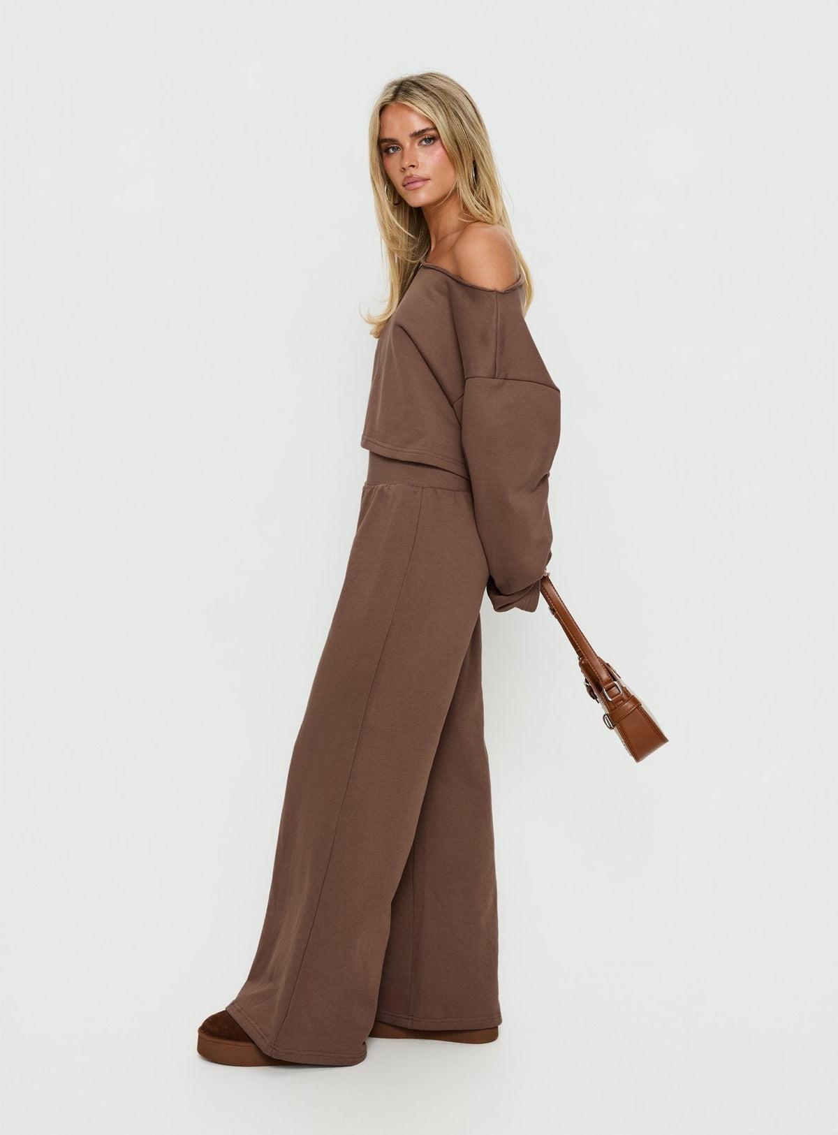 Peaks Flared Joggers Cocoa