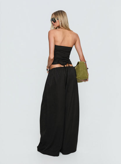 Odara Wide Leg Trousers Black