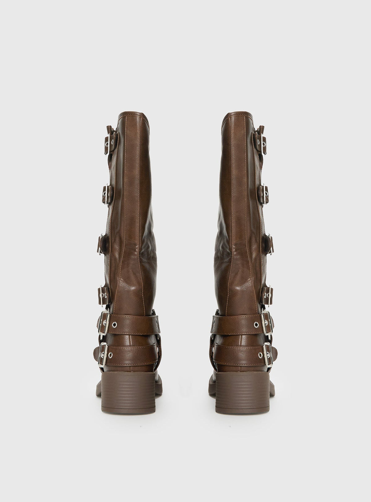Buckle Down Boots Brown