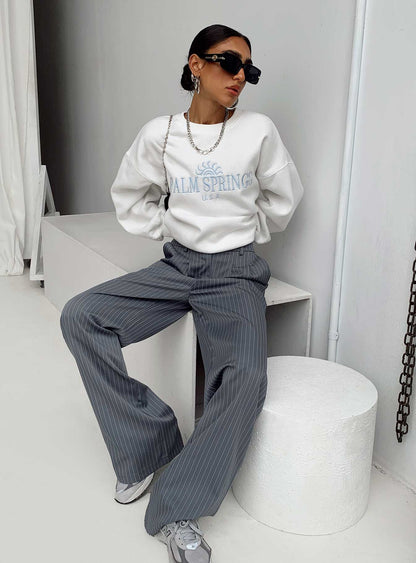Archer Trousers Pinstripe Grey