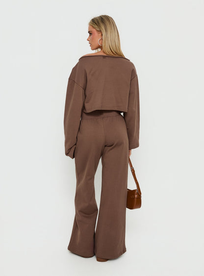 Peaks Flared Joggers Cocoa