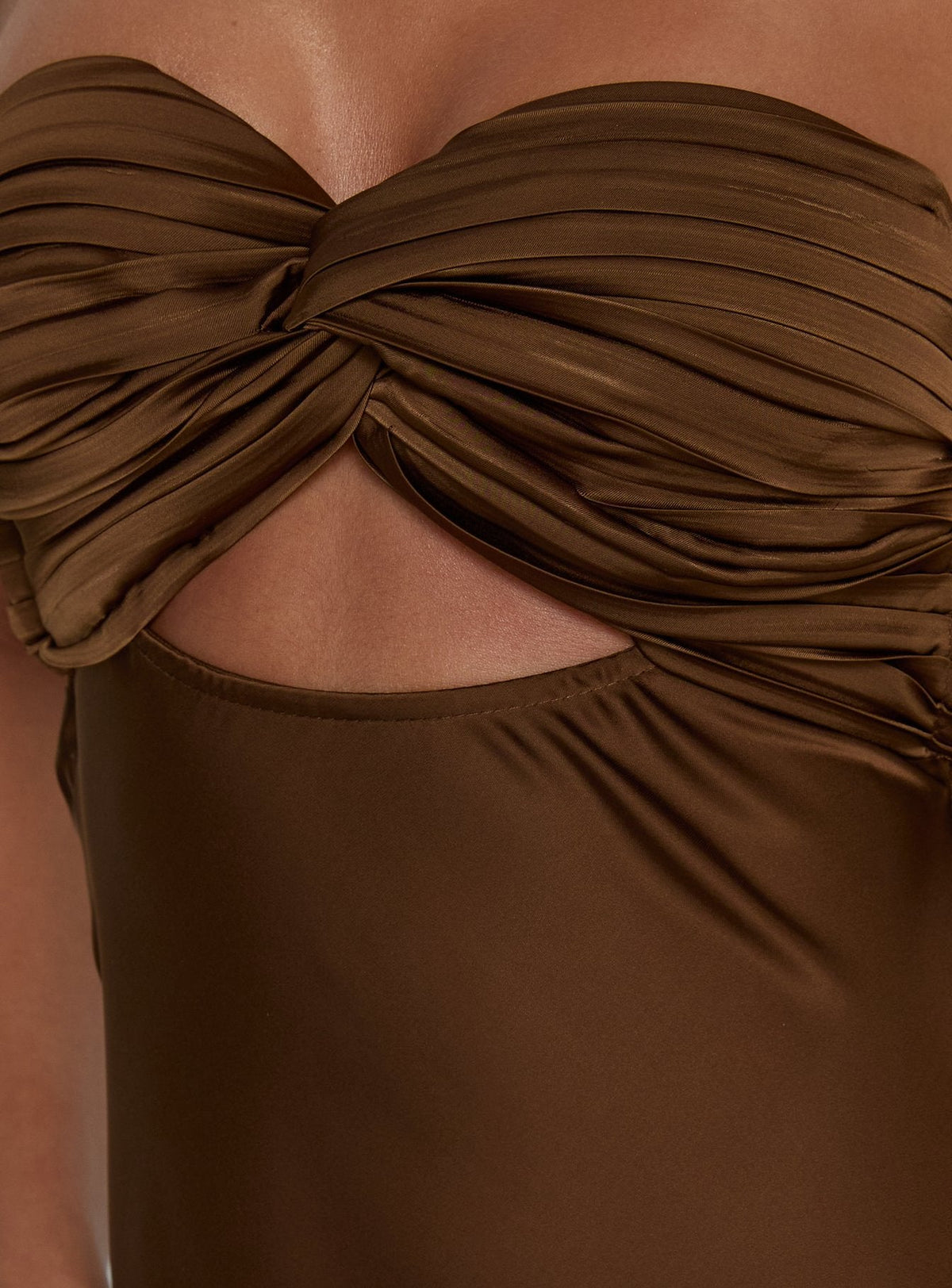Faviola Strapless Maxi Dress Chocolate