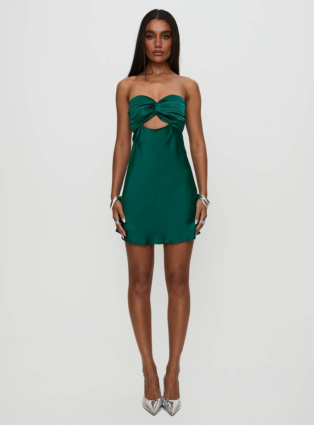 Faviola Mini Dress Emerald