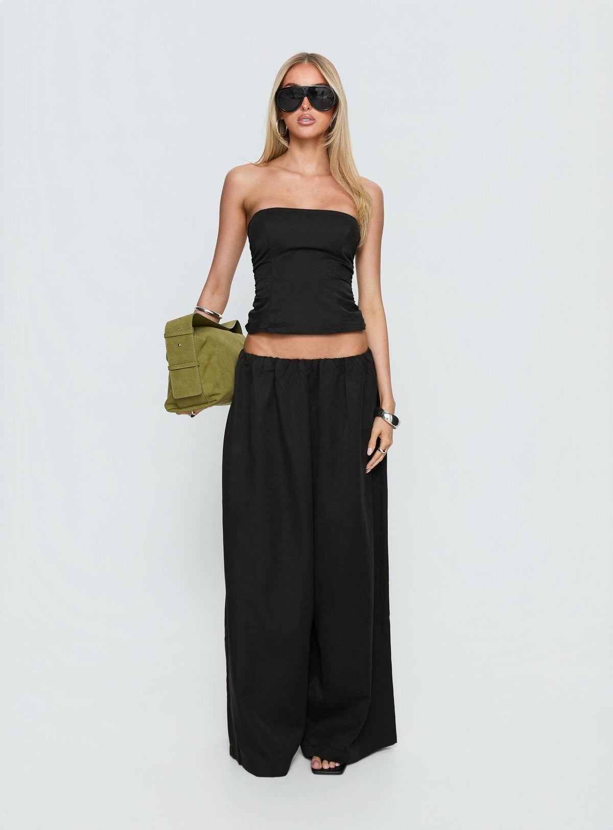 Odara Wide Leg Trousers Black