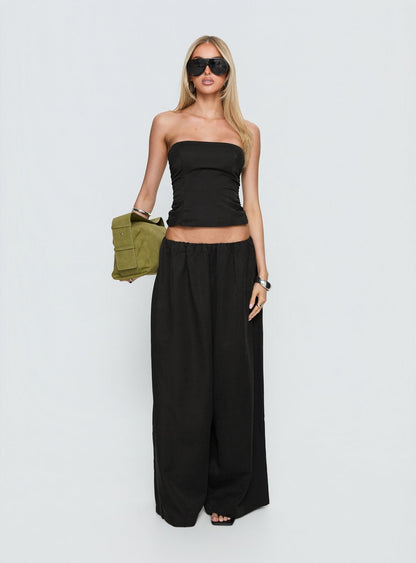 Odara Wide Leg Trousers Black