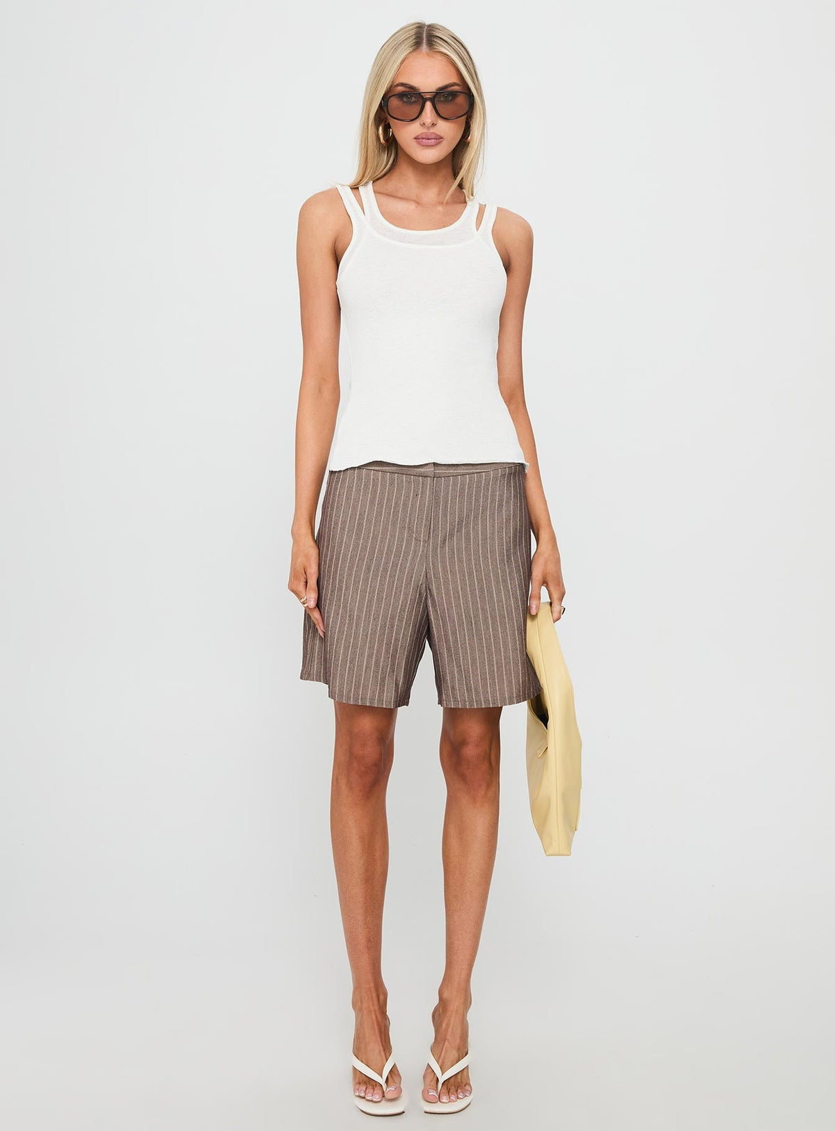 Ceyla Layered Vest Top White