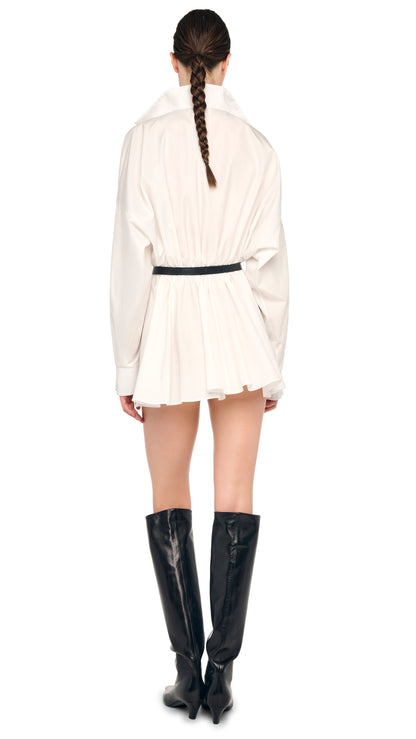 OVERSIZED NK FLARED MINI DRESS